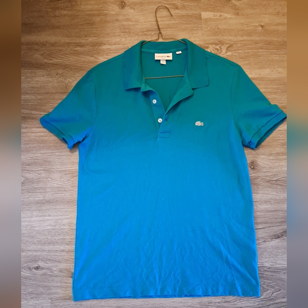 Lacoste Blue Polo Shirt Classic Cotton Design
